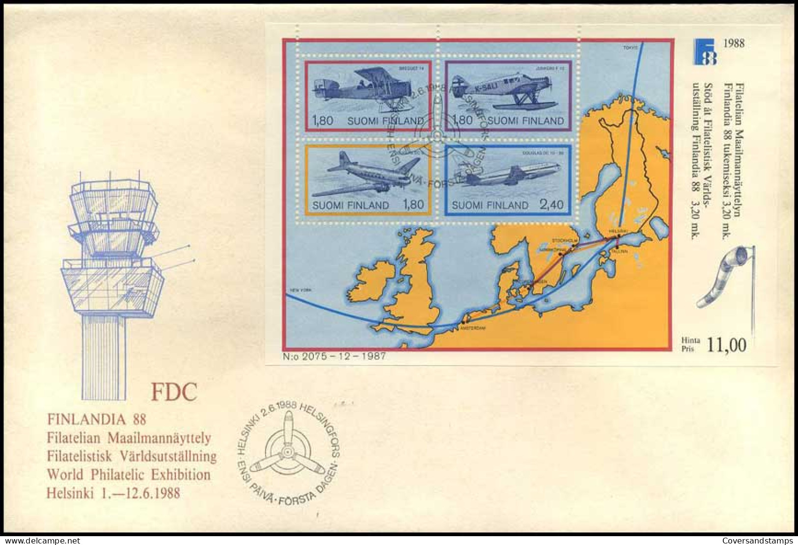 Finland - Vliegtuigen - FDC -  - FDC