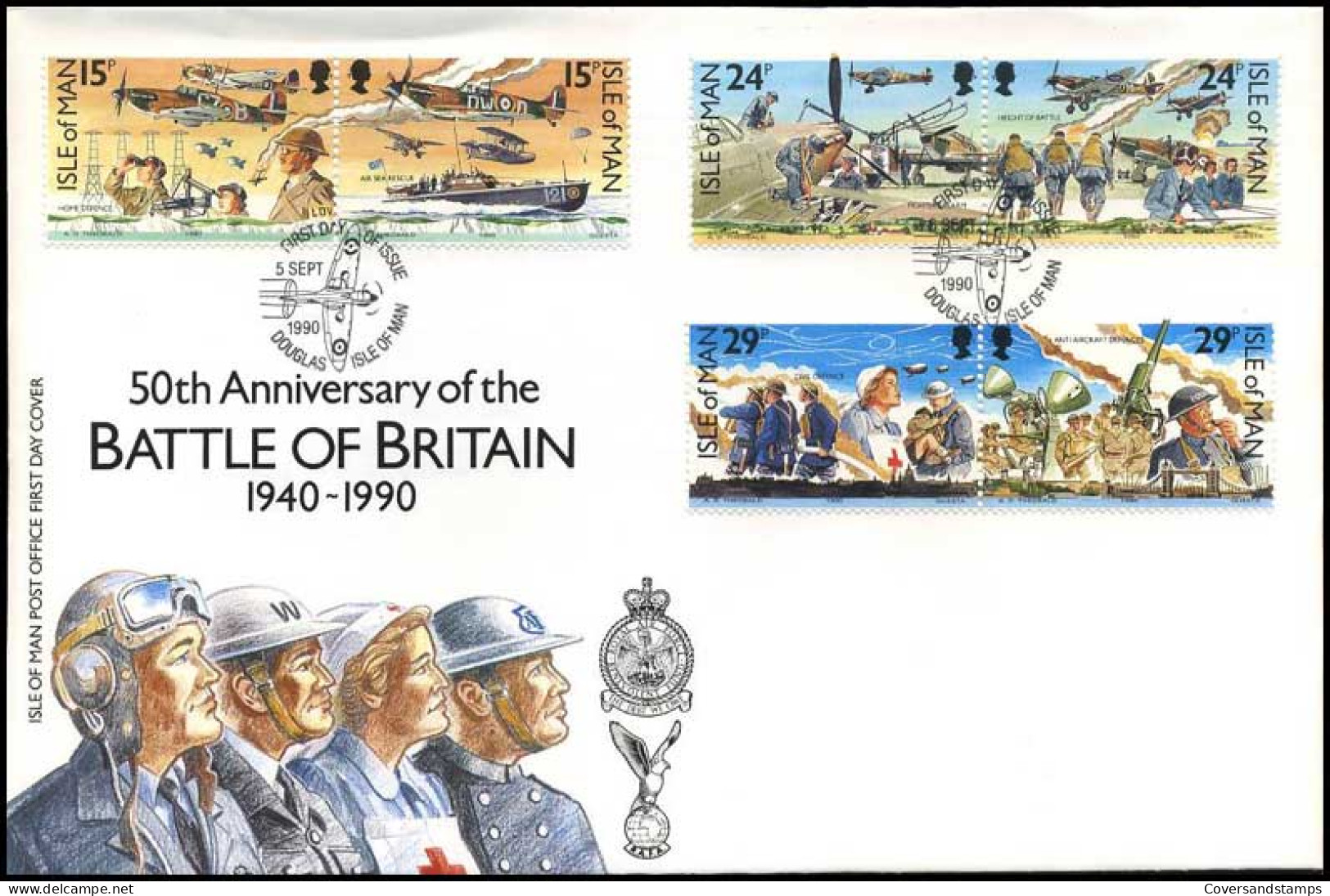 Isle Of Man - Battle Of Britain - FDC -  - Isola Di Man