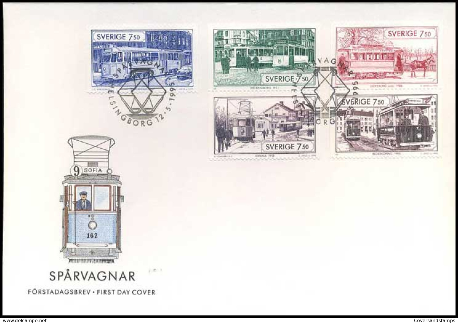 Sweden - Trams - FDC -  - FDC