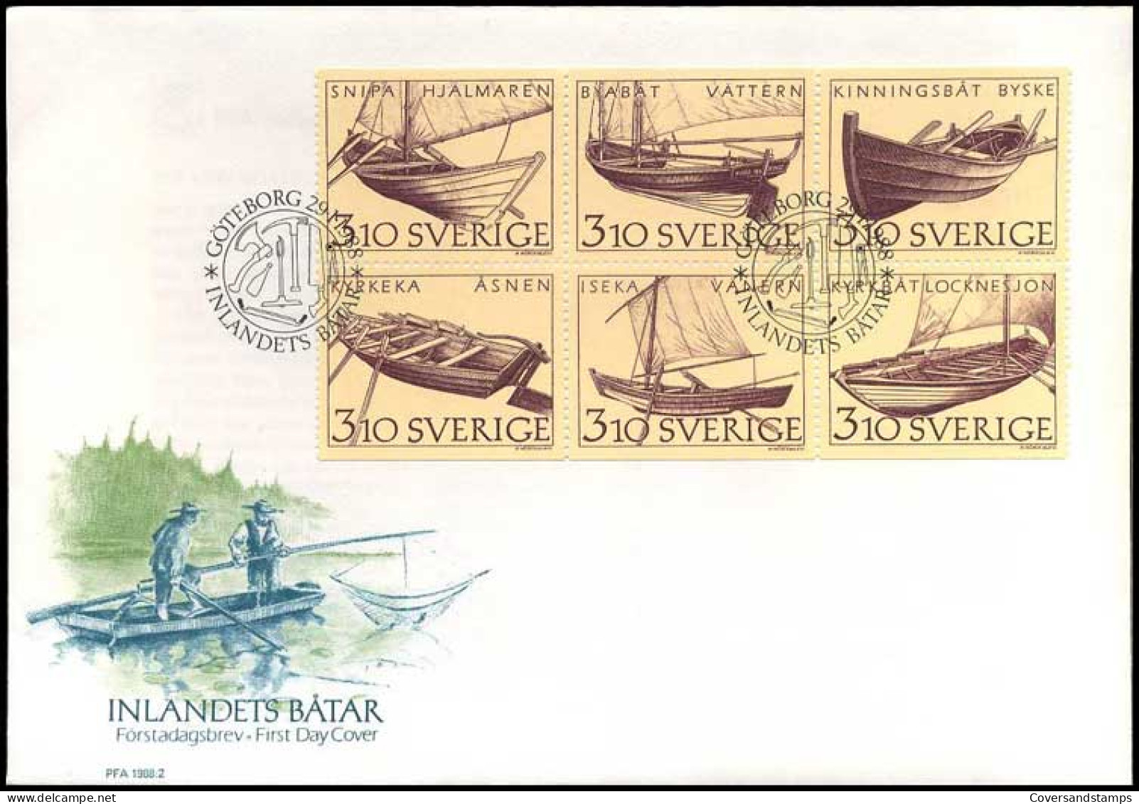 Sweden - Rowing Boats - FDC -  - FDC