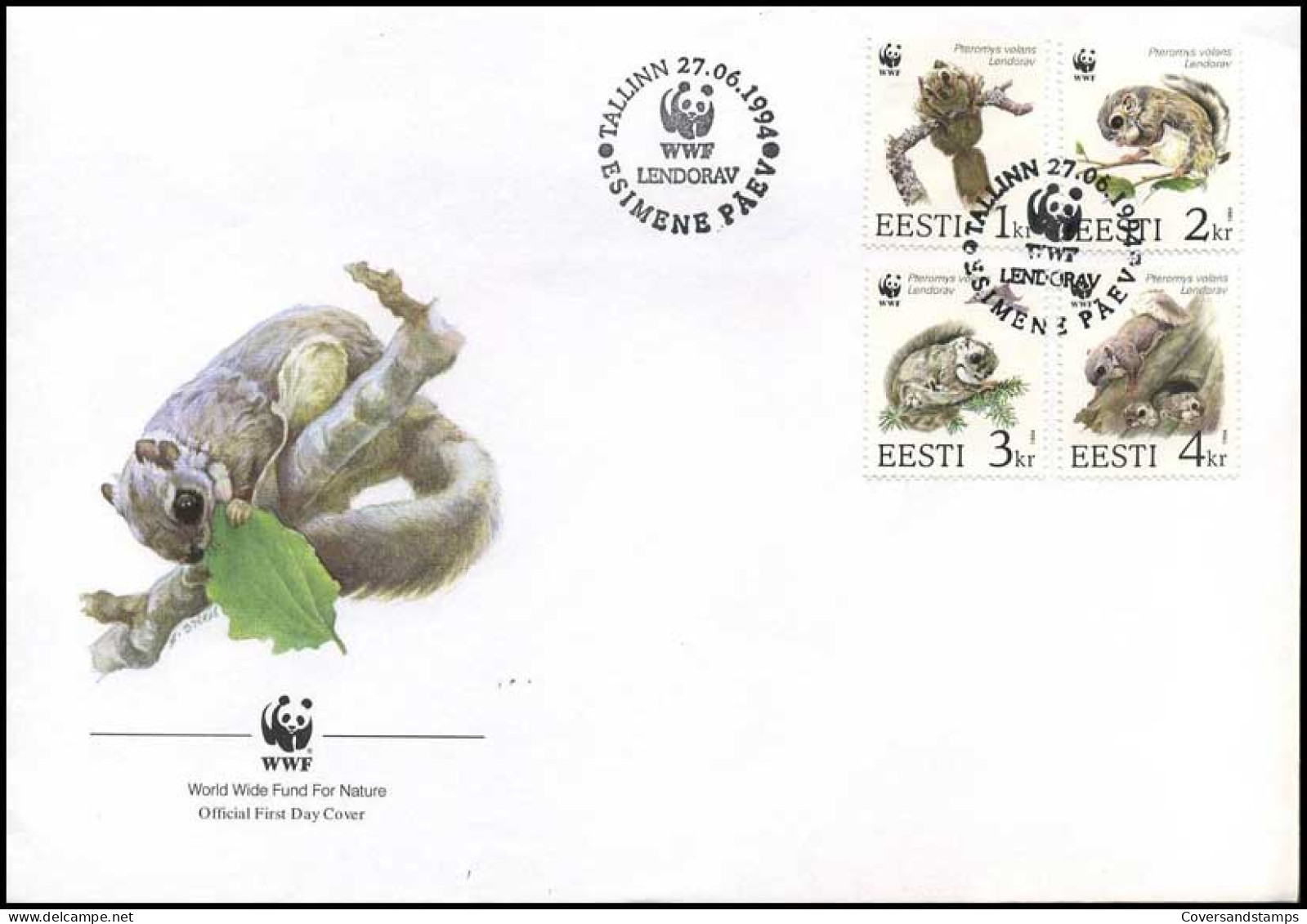 Estland - WWF - FDC - B - Other & Unclassified