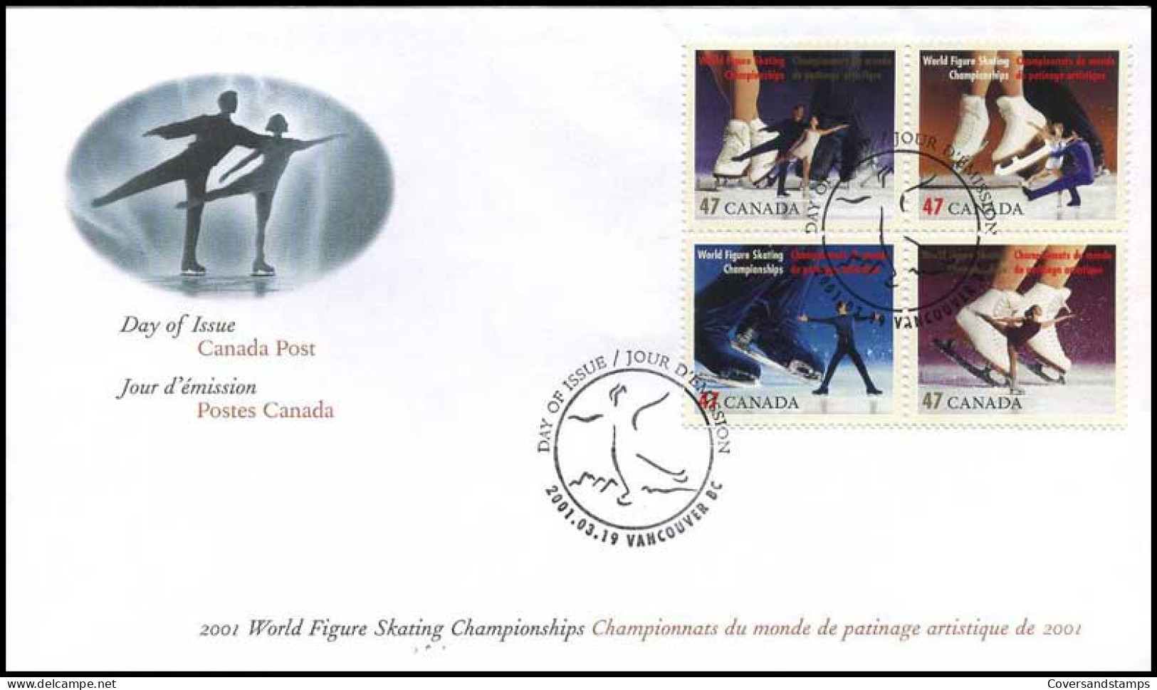 Canada - IJsschaatsen - FDC  - 2001-2010