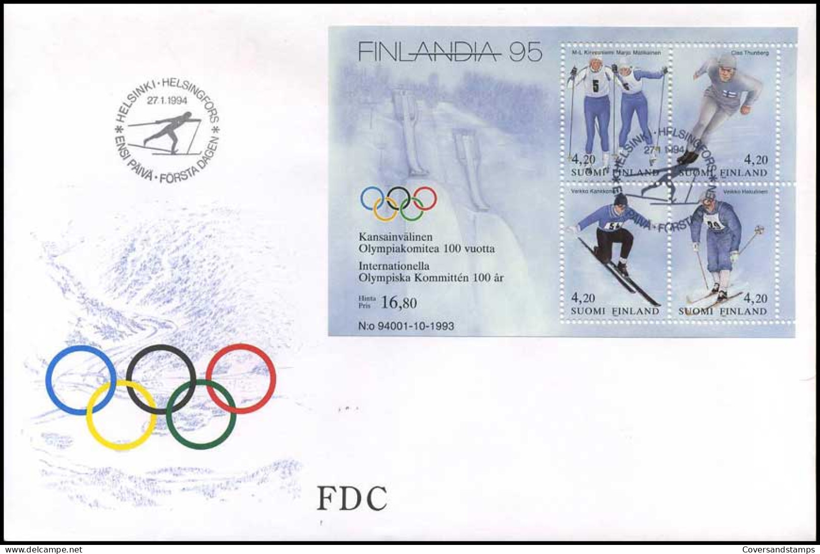 Finland - Wintersporten - FDC -  - FDC