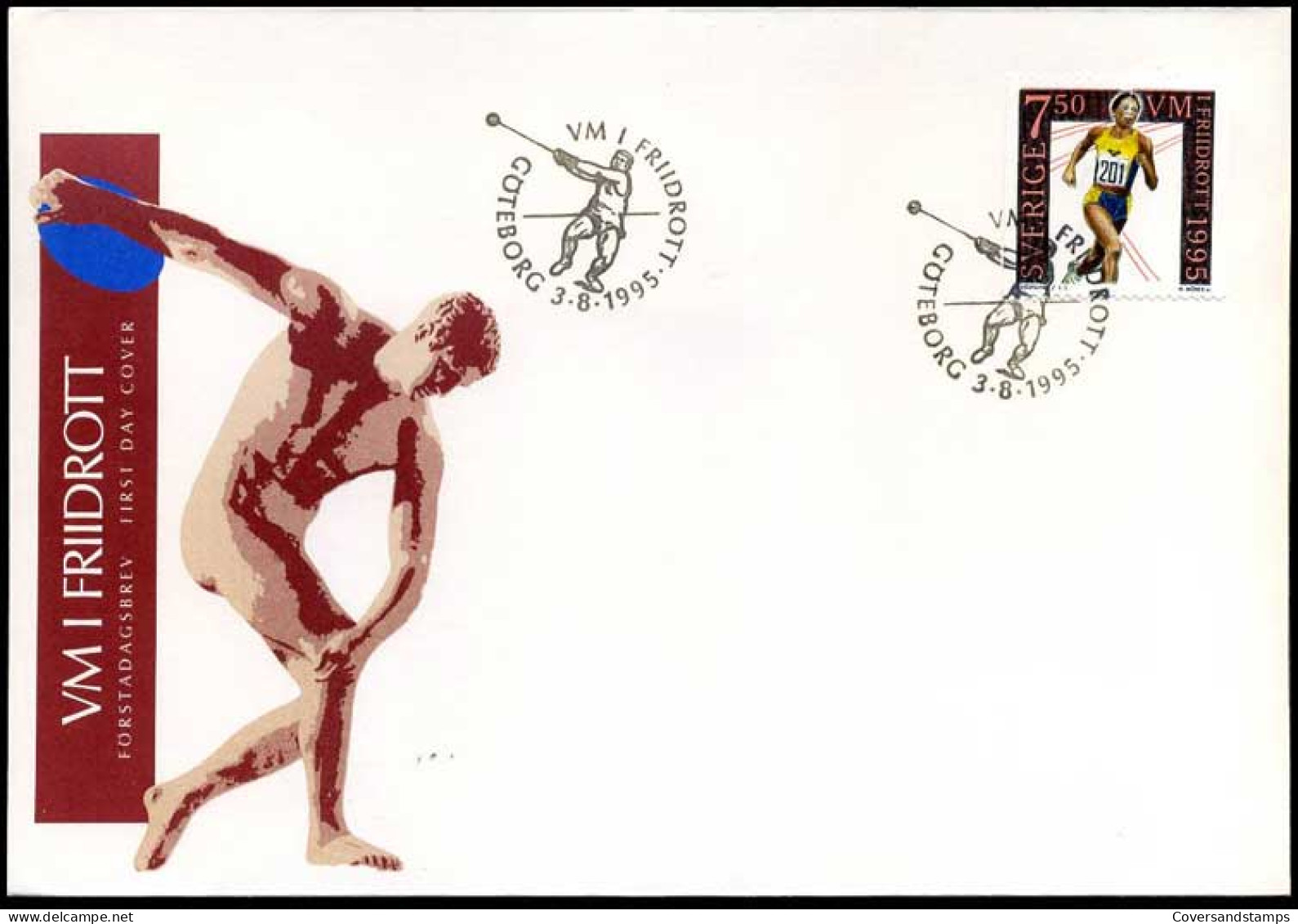 Sweden - Running - FDC -  - FDC