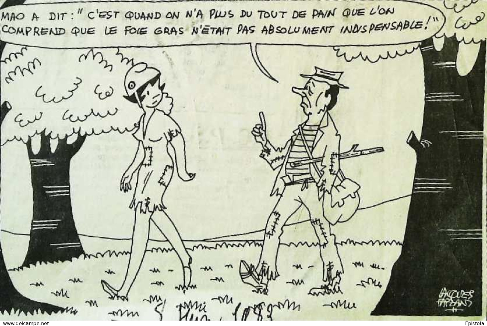 ► Coupure De Presse  Quotidien Le Figaro Jacques Faisant 1983 Marianne Pain Foie Gras - 1950 à Nos Jours
