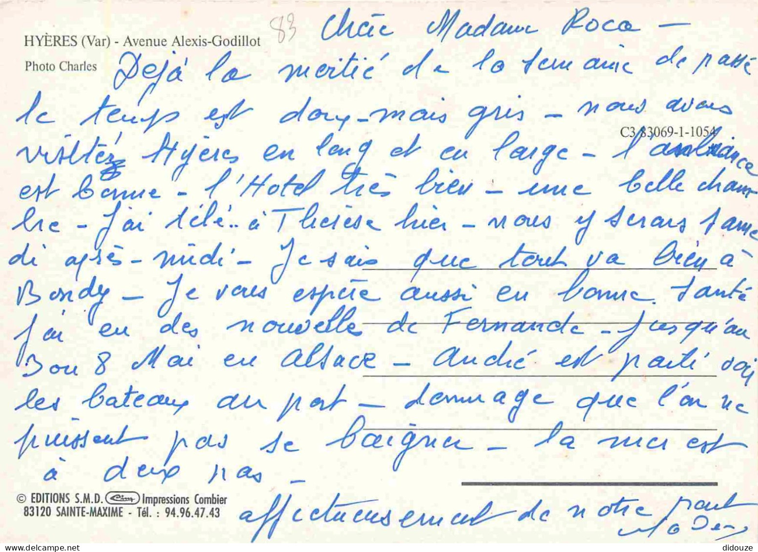 Automobiles - Hyères Les Palmiers - Avenue Alexis-Godillot - CPM - Voir Scans Recto-Verso - PKW