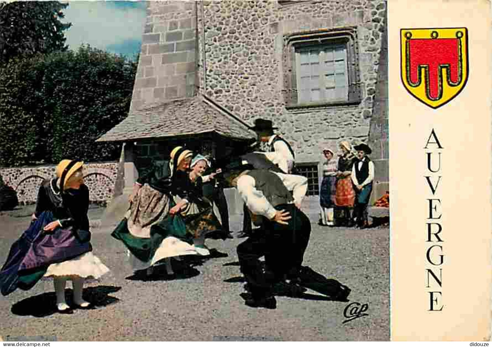 Folklore - Danses - Auvergne - Région De Rochefort Montagne - La Varsovienne - Flamme Postale - Blasons - Voir Scans Rec - Bailes