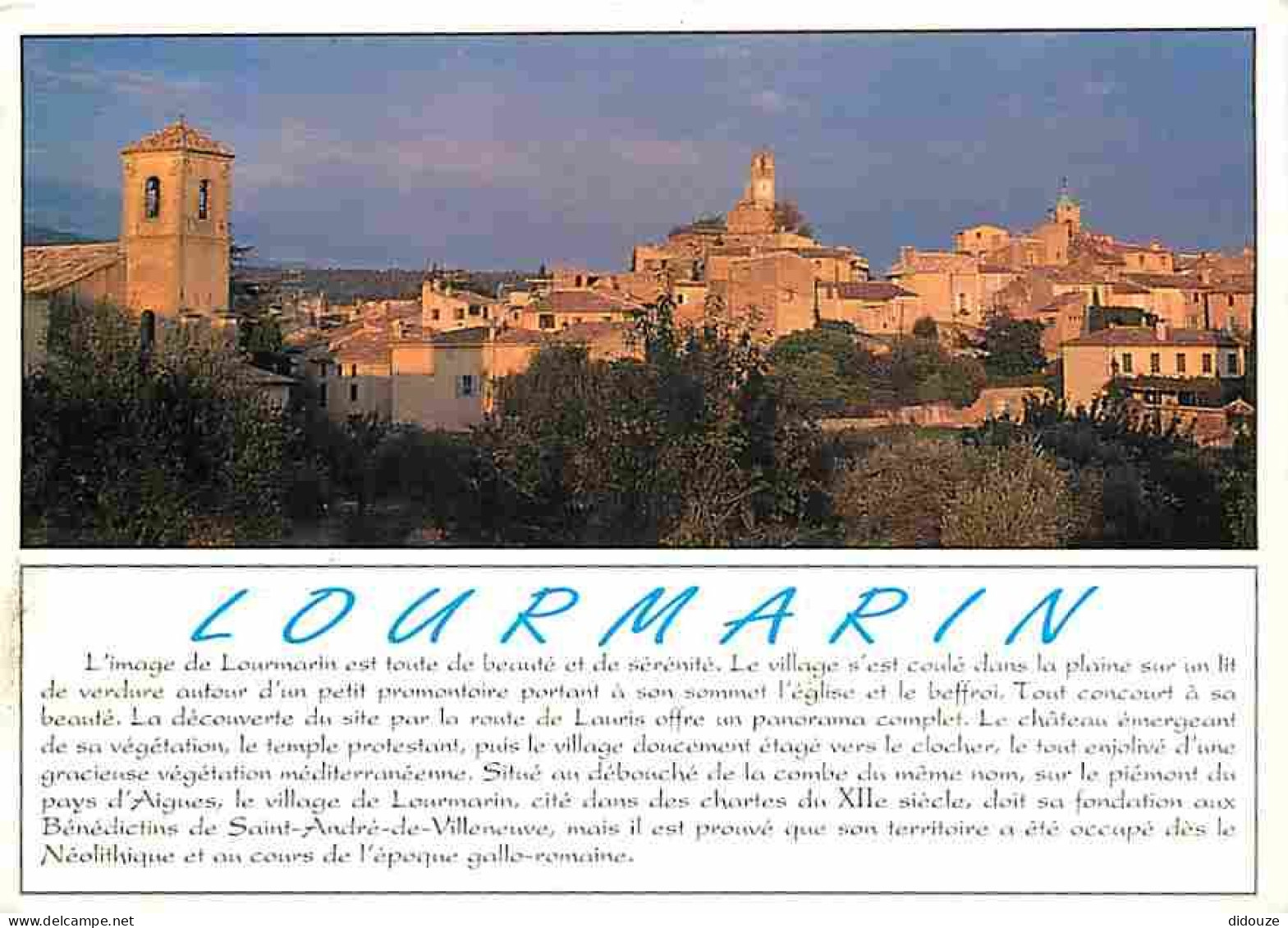 84 - Lourmarin - Vue Générale - Village Du Lubéron - CPM - Voir Scans Recto-Verso - Lourmarin