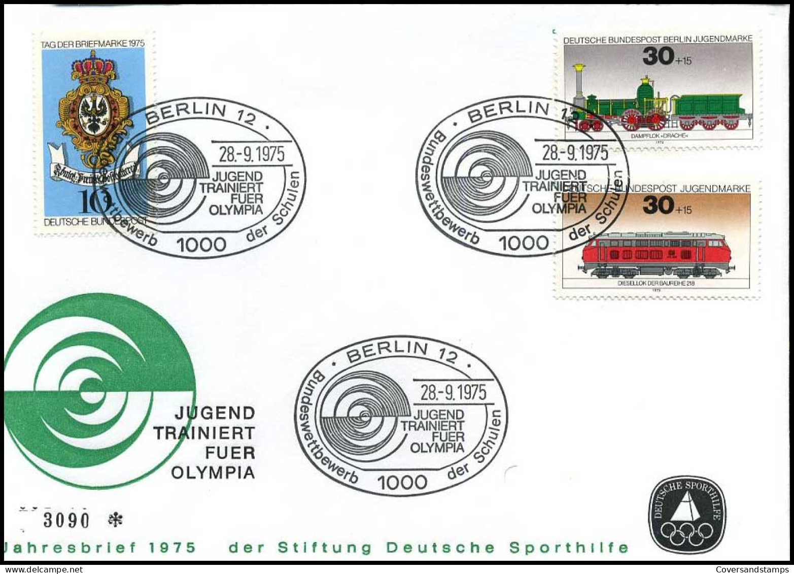 Bundespost Berlin - FDC - Trains - Trains