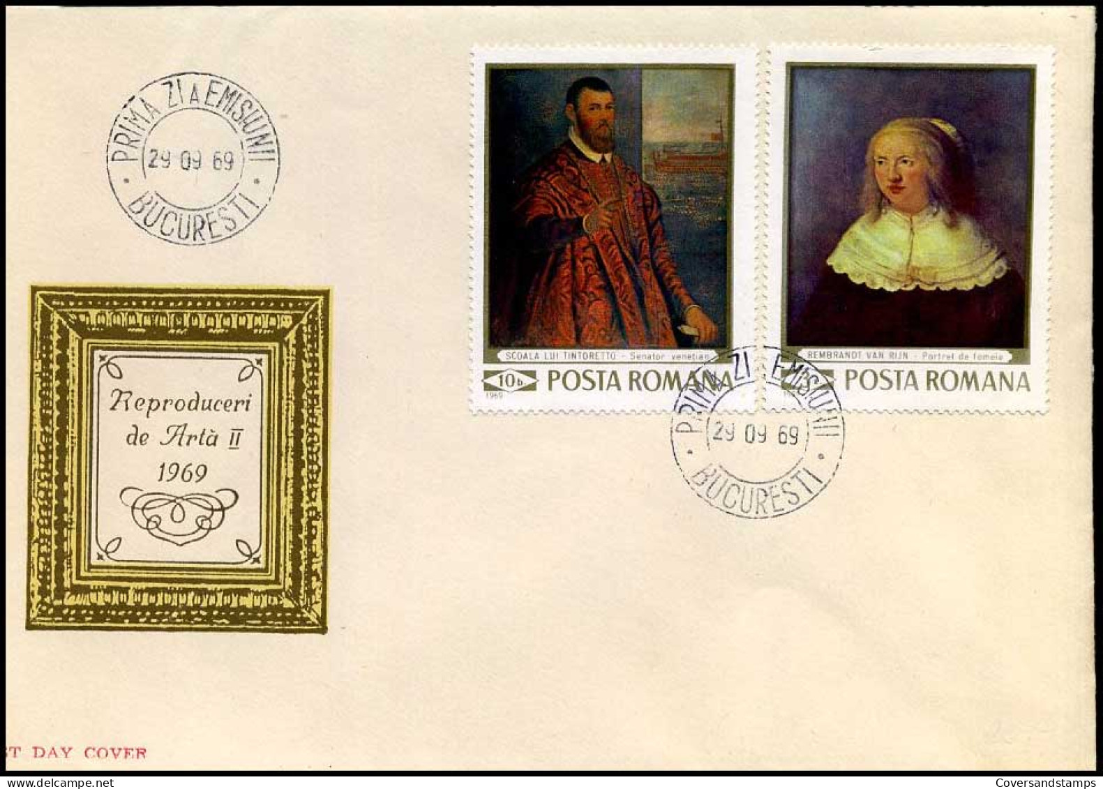 Republica Populara Romana - FDC - Reproduceri De Arta II 1969 - FDC