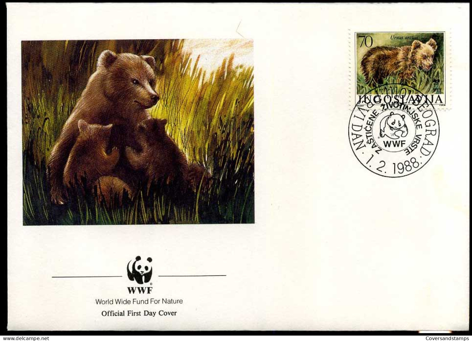 Joegoslavië - FDC - Ursus Arctos - FDC