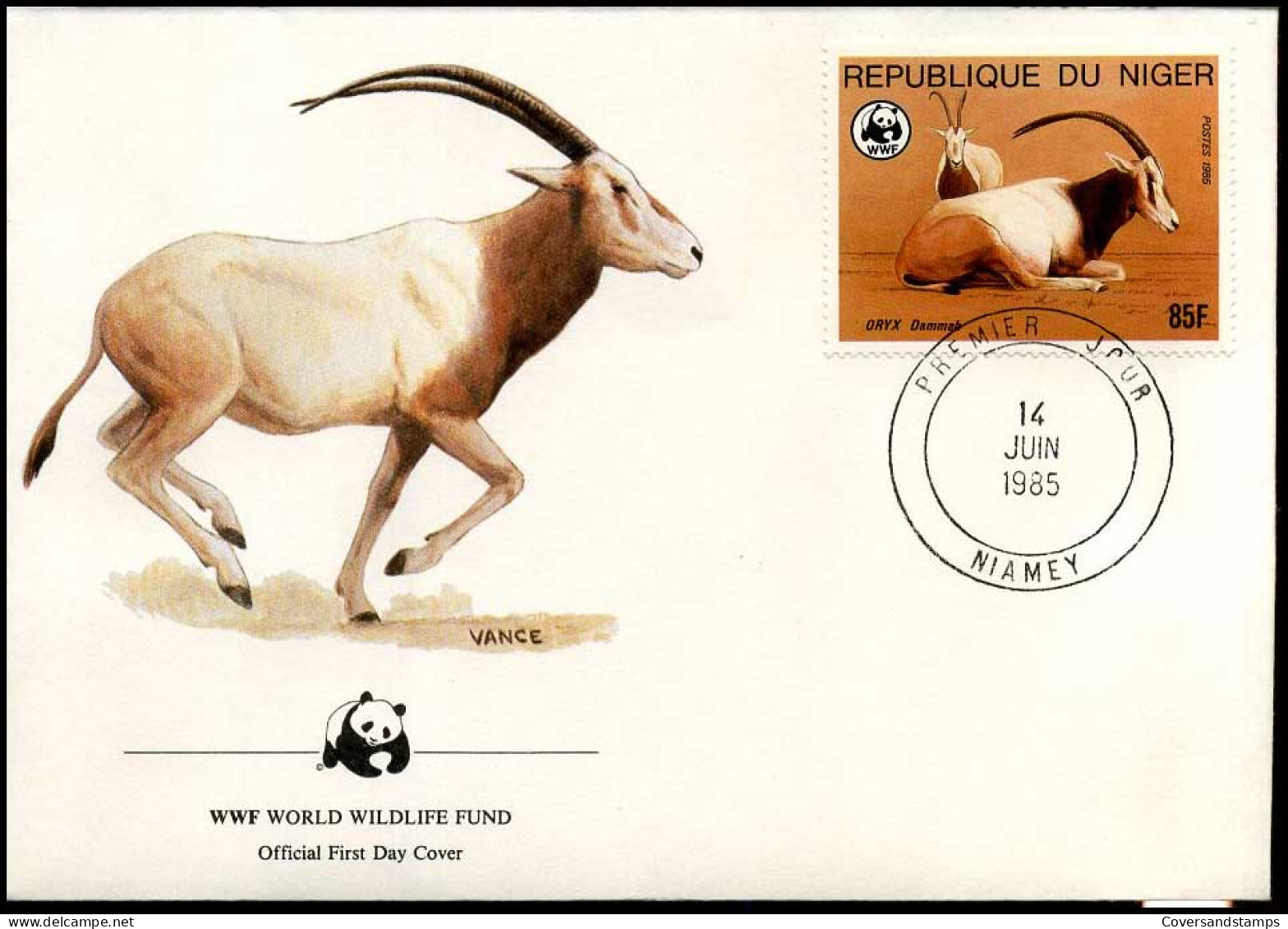 Niger - FDC - Scimitar Oryx - FDC