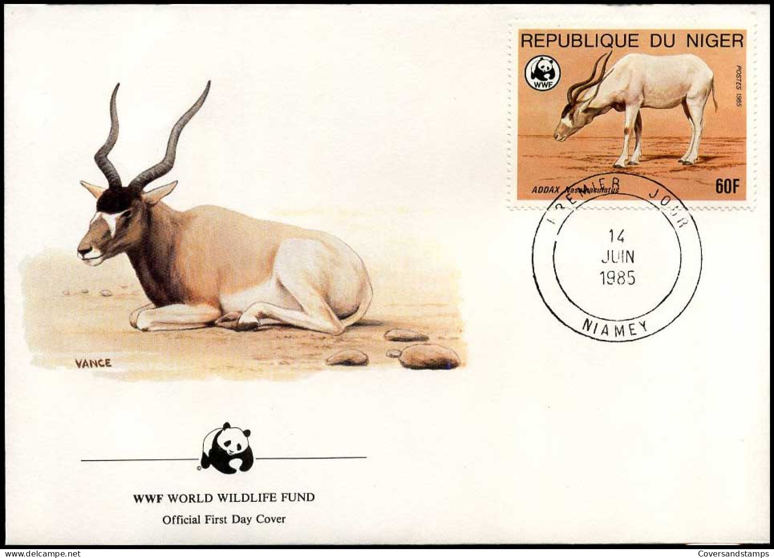 Niger - FDC - Scimitar Oryx - FDC
