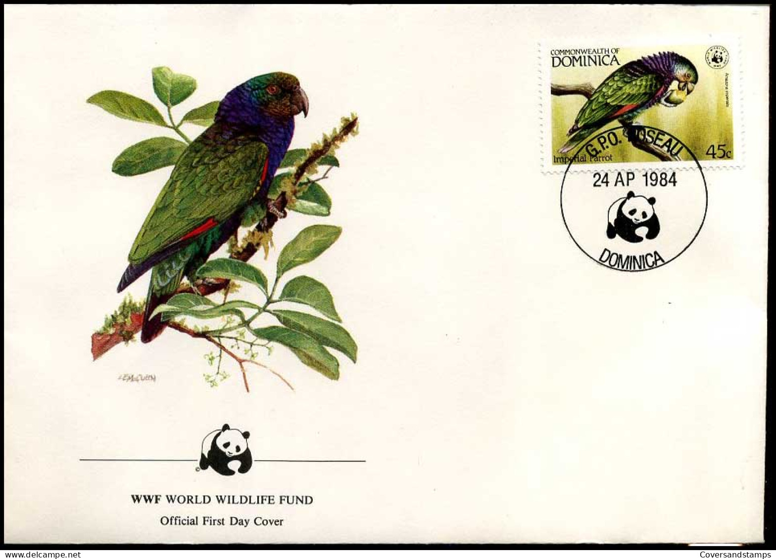Dominica - FDC - Parrot - FDC