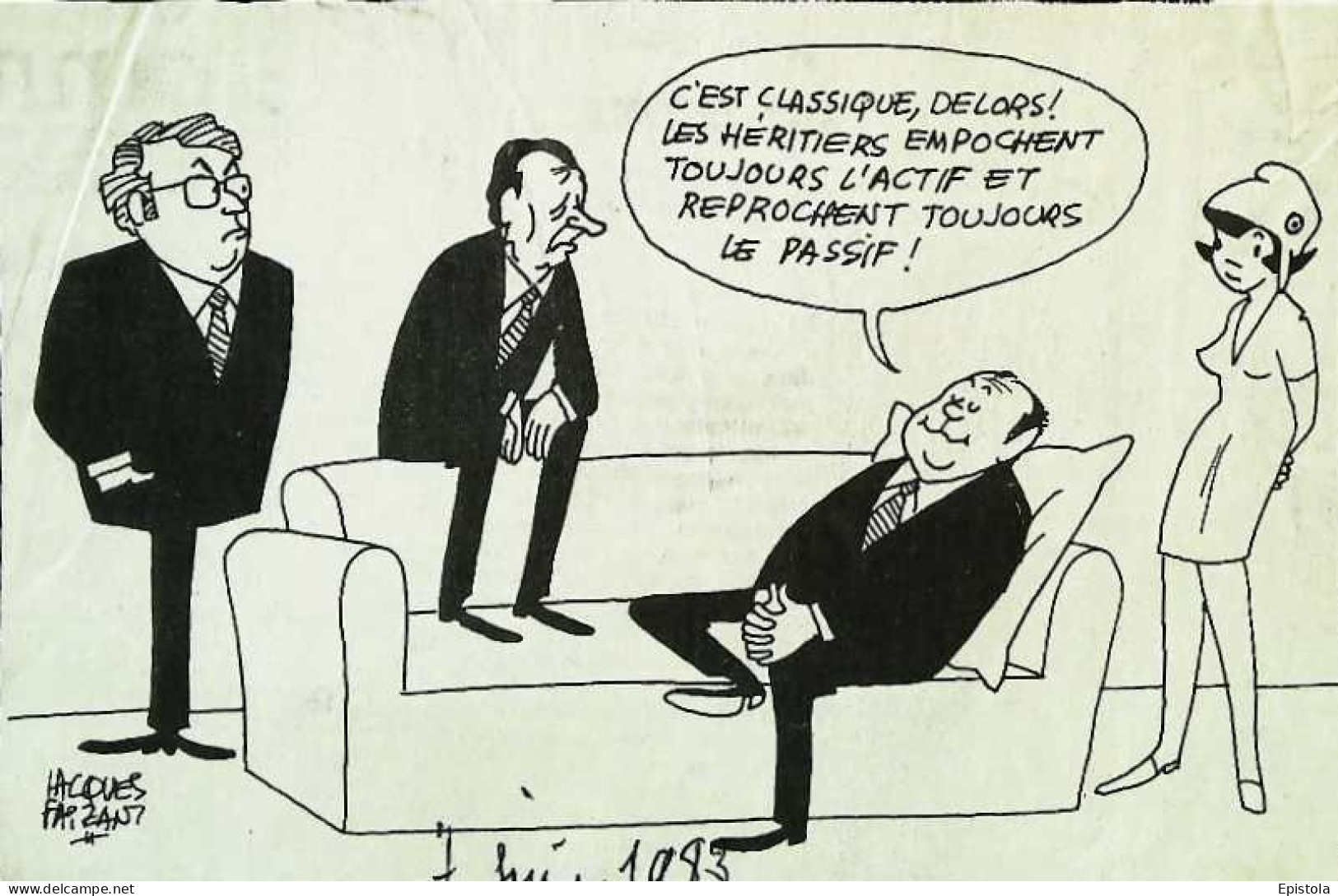 ► Coupure De Presse  Quotidien Le Figaro Jacques Faisant 1983 Marianne Barre Mauroy Delors Passif Actif - 1950 à Nos Jours