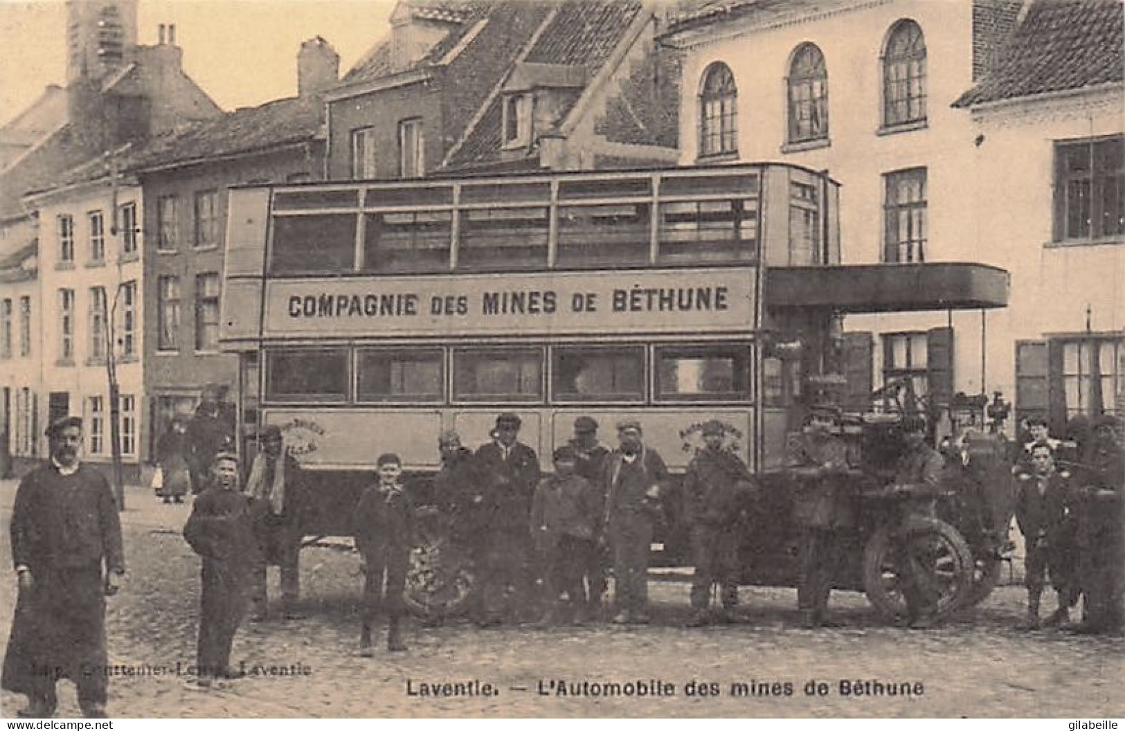 62 - Pas De Calais - Laventie - L'automobile Des Mines De Béthune -  Reproduction Cecodi - Laventie
