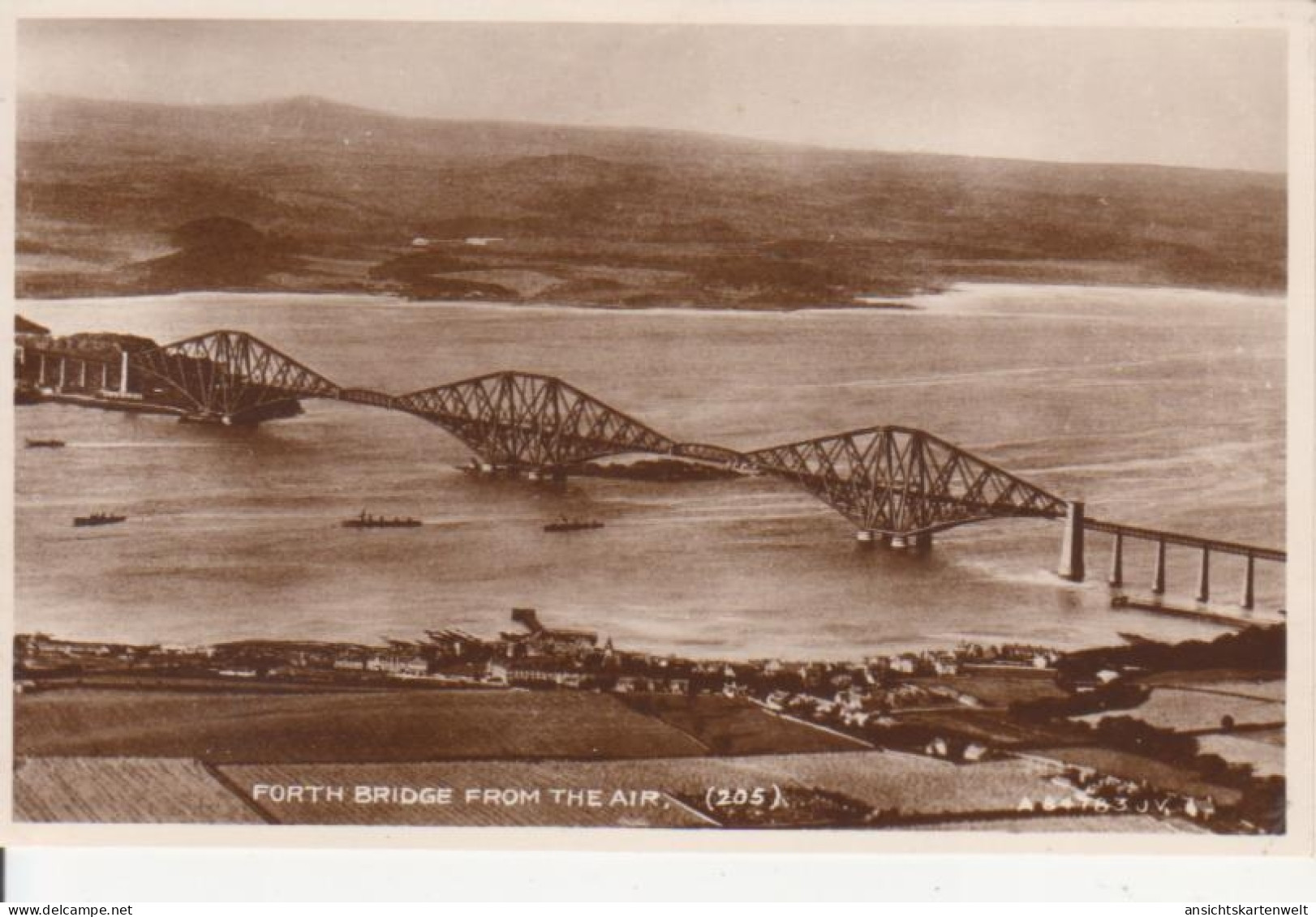 Forth Bridge From The Air Ngl #94.197 - Ponts