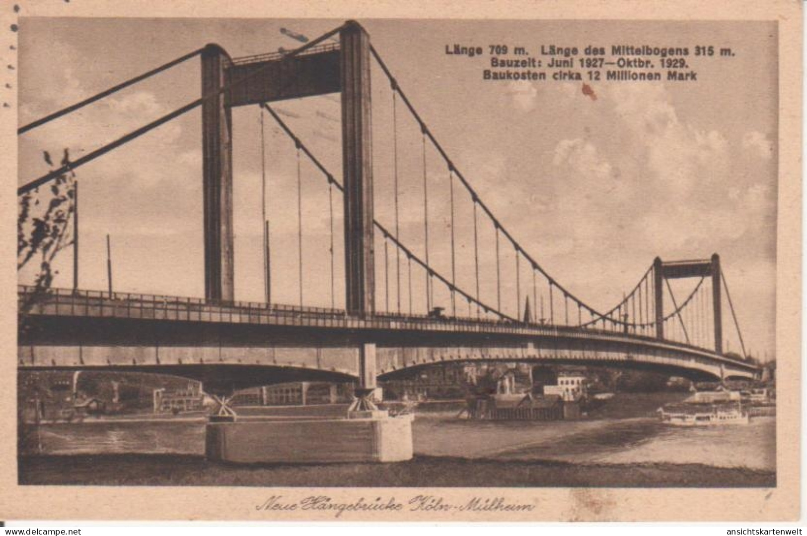 Köln-Mülheim Neue Hängebrücke Gl1930 #94.213 - Bruggen