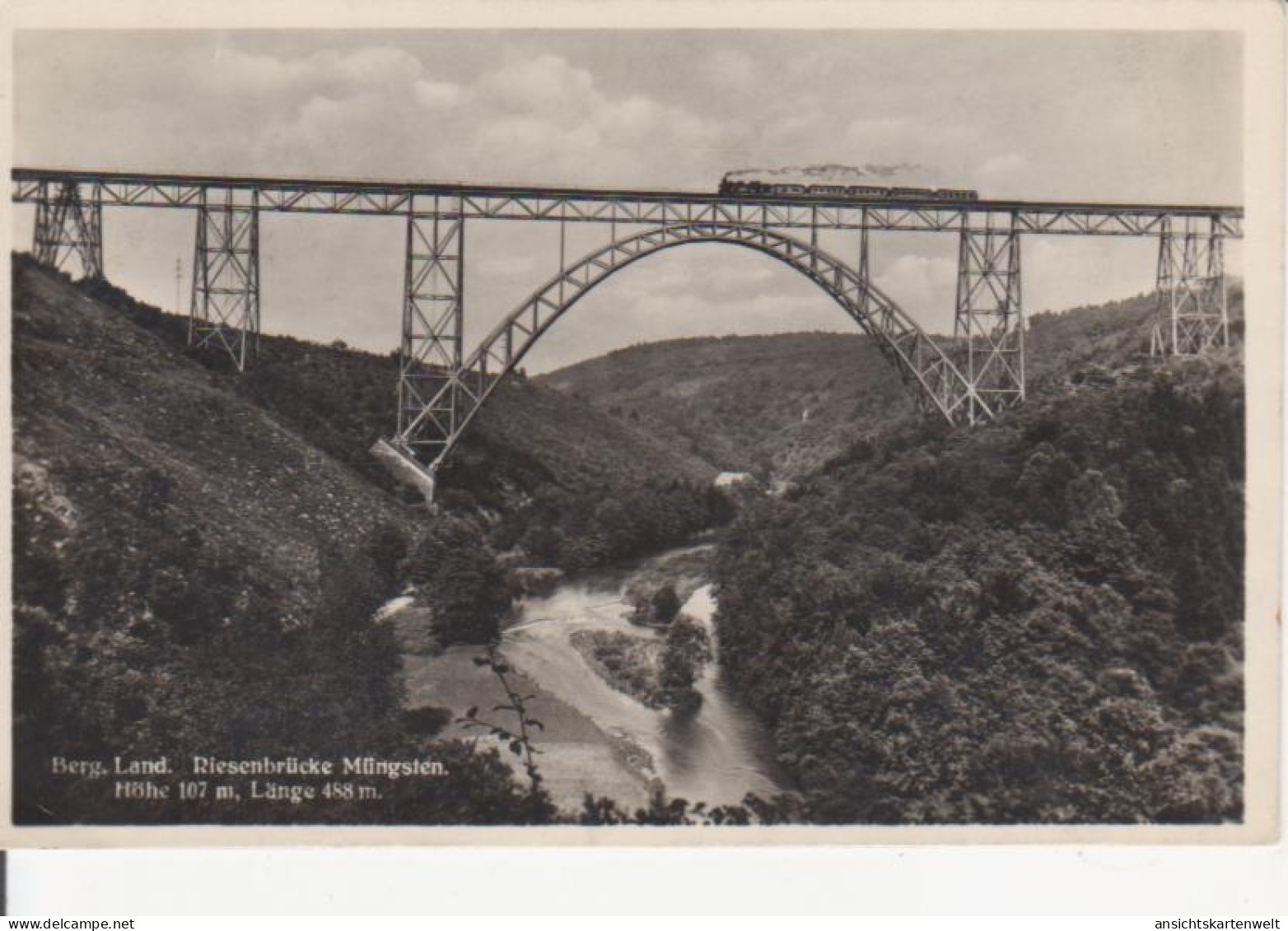 Bergisch-Land Müngstener Brücke Gl1933 #94.185 - Bruggen