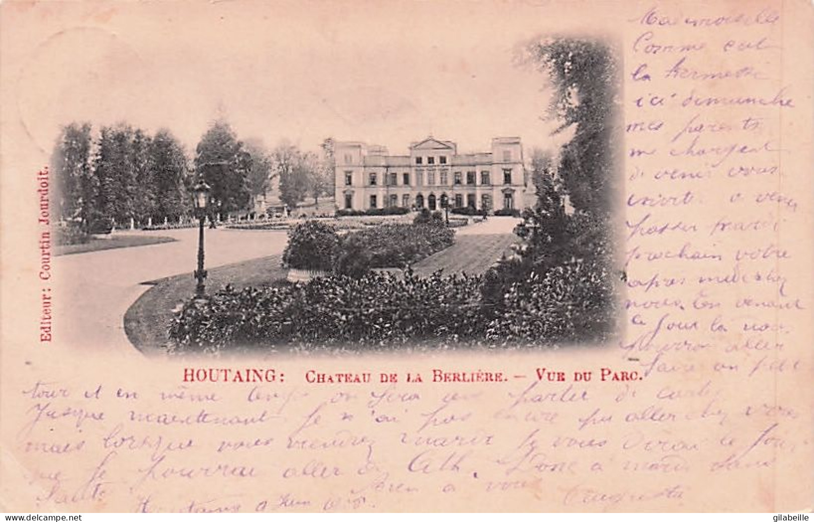 Houtaing -  Château De La Berlière.  Vue Du Parc - Ath