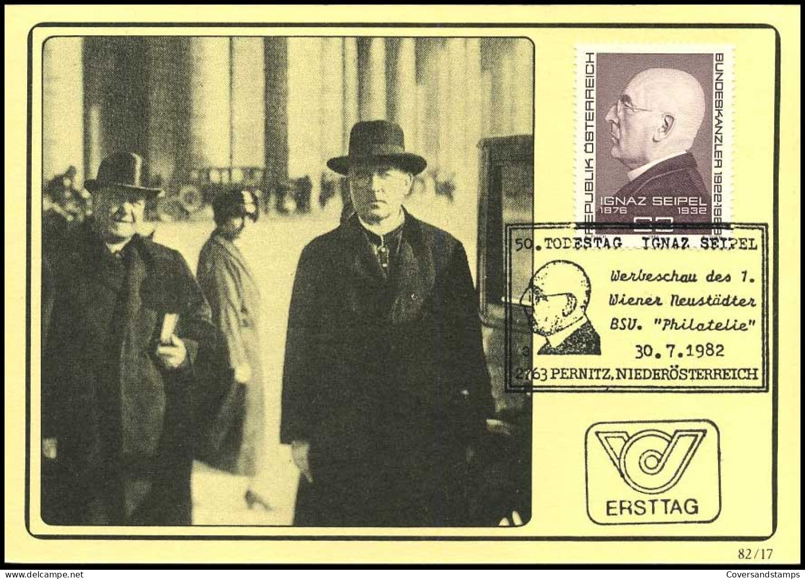 österreich - Maximum Card - Ignaz Seipel - Cartes-Maximum (CM)