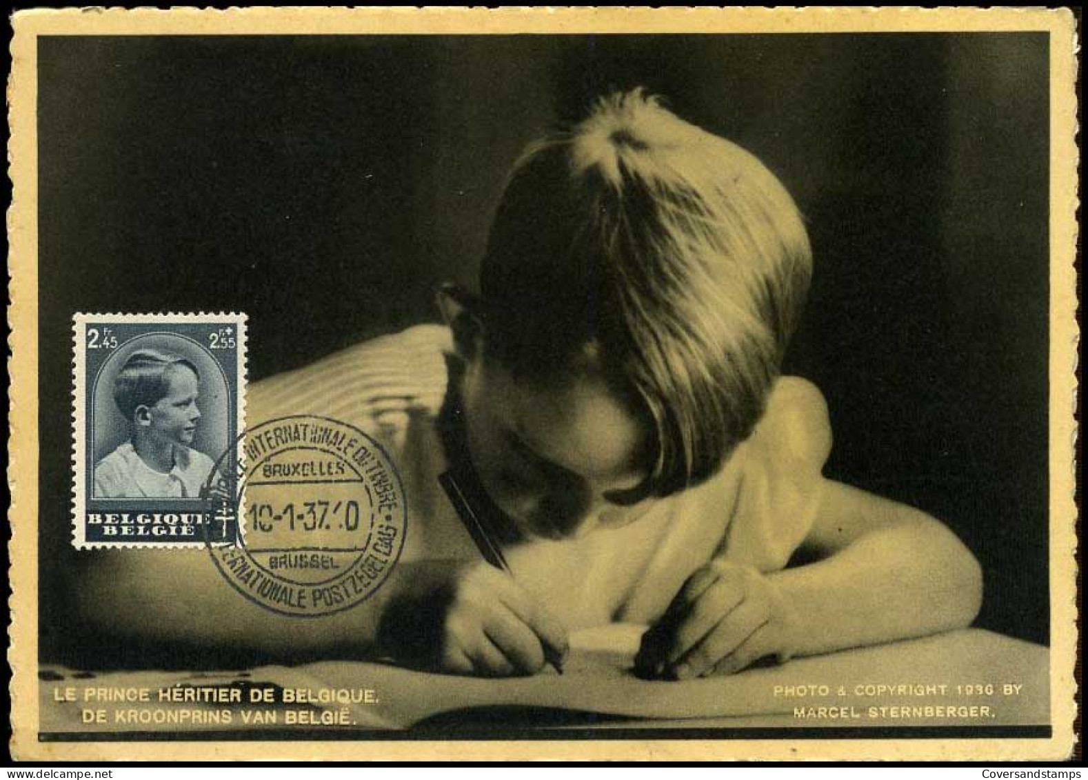 België - MK -446 - Dag Van De Postzegel, Z.H. Prins Boudewijn - 1934-1951