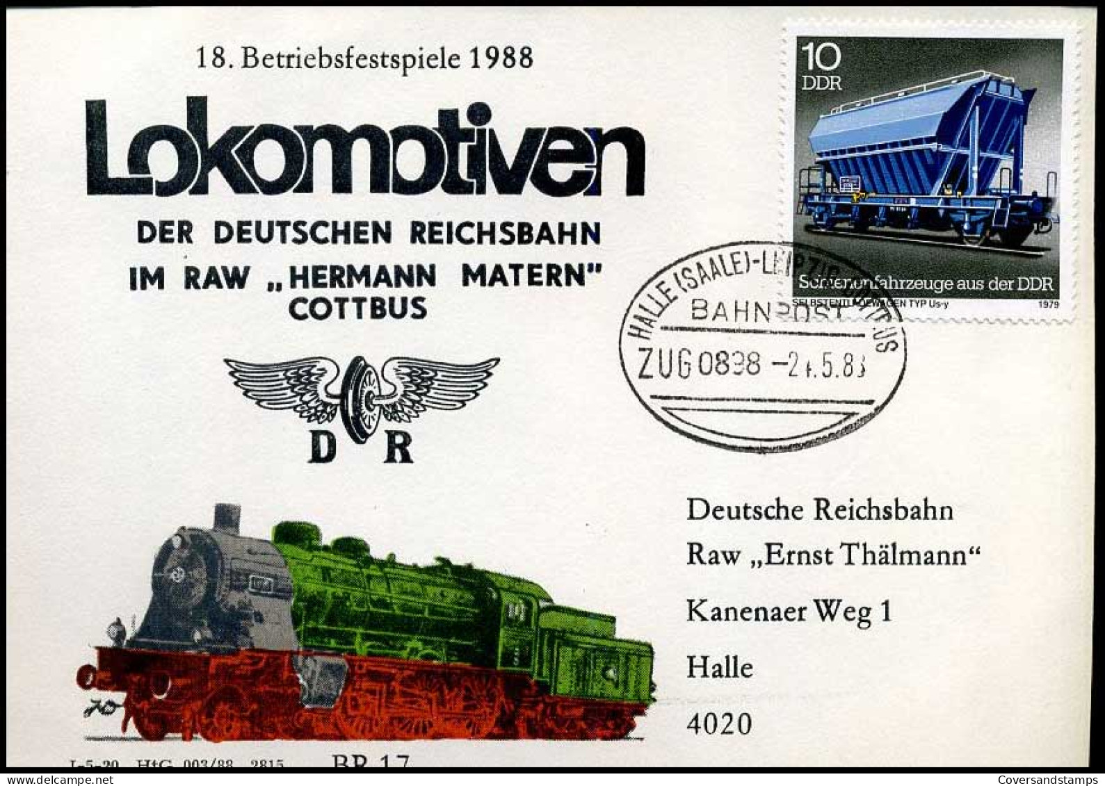 DDR - Souvenir - Lokomotiven Der Deutschen Reichsbahn - Trains