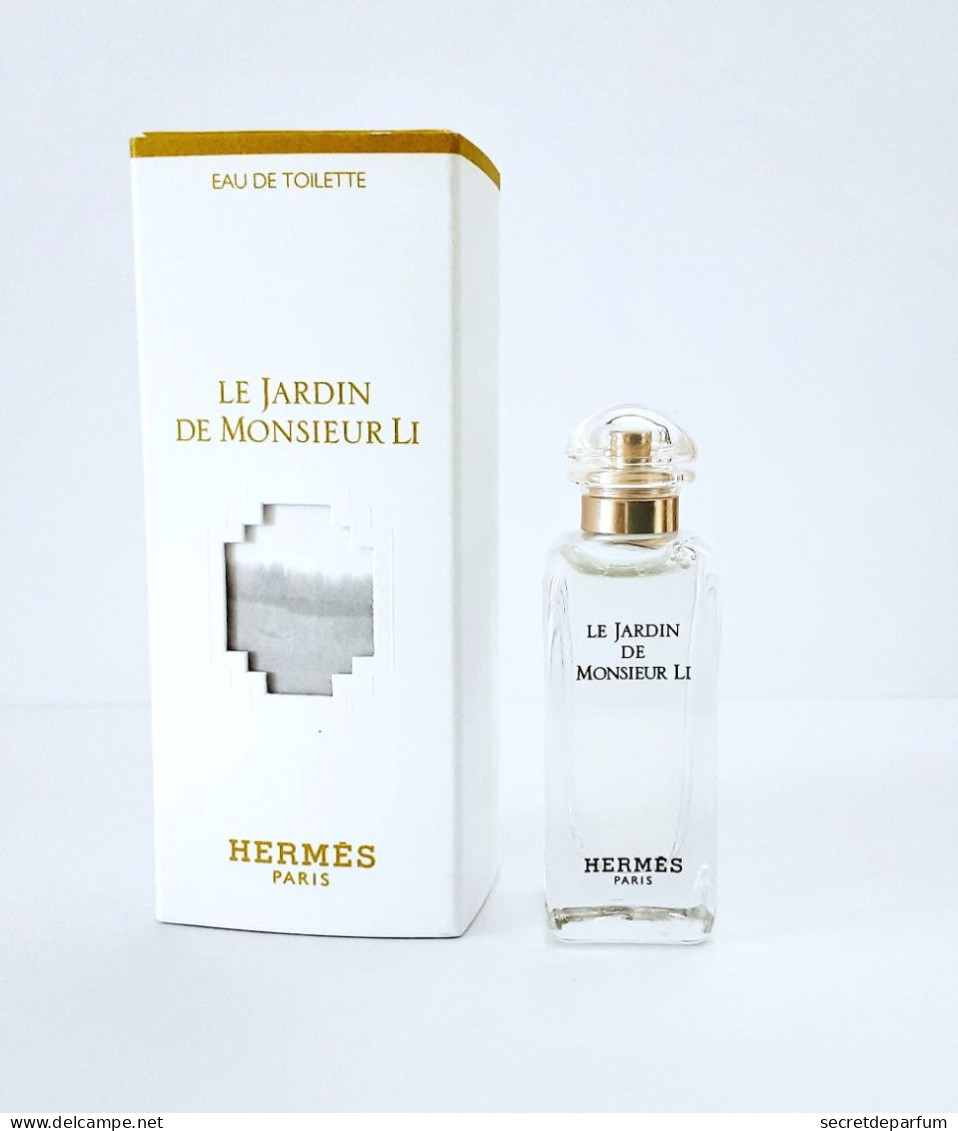 Miniatures De Parfum  LE JARDIN DE MONSIEUR  LI   De HERMES   EDT   7.5  Ml + BOITE - Miniaturen Flesjes Dame (met Doos)