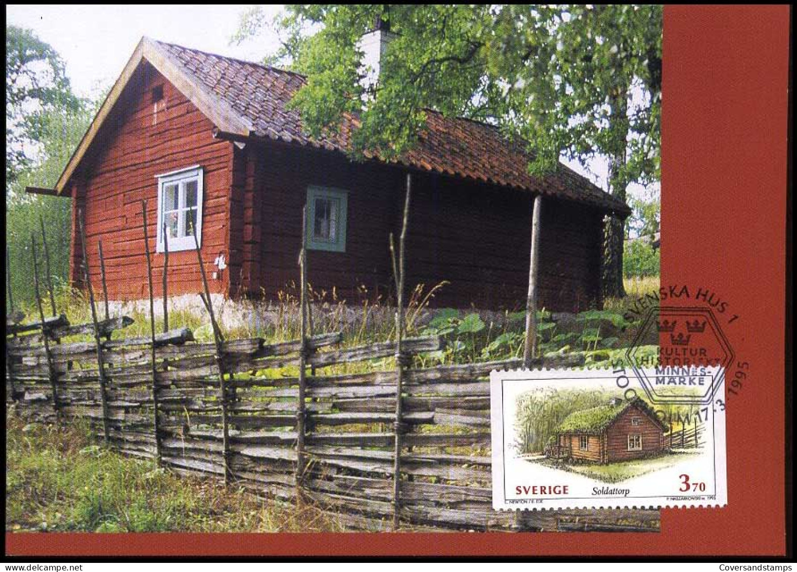 Sweden - Maximum Card - Swedish Houses - Cartoline Maximum