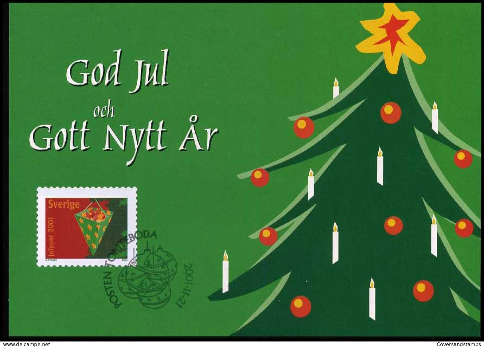 Sweden - Maximum Card - Christmas 2001 - Natale