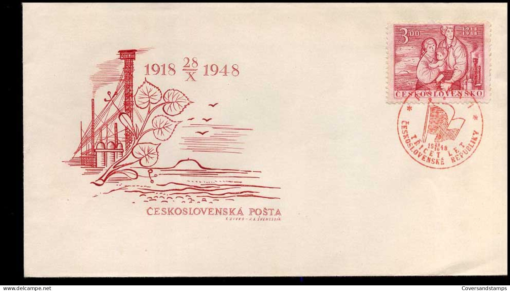 Ceskoslovensko - FDC  - FDC