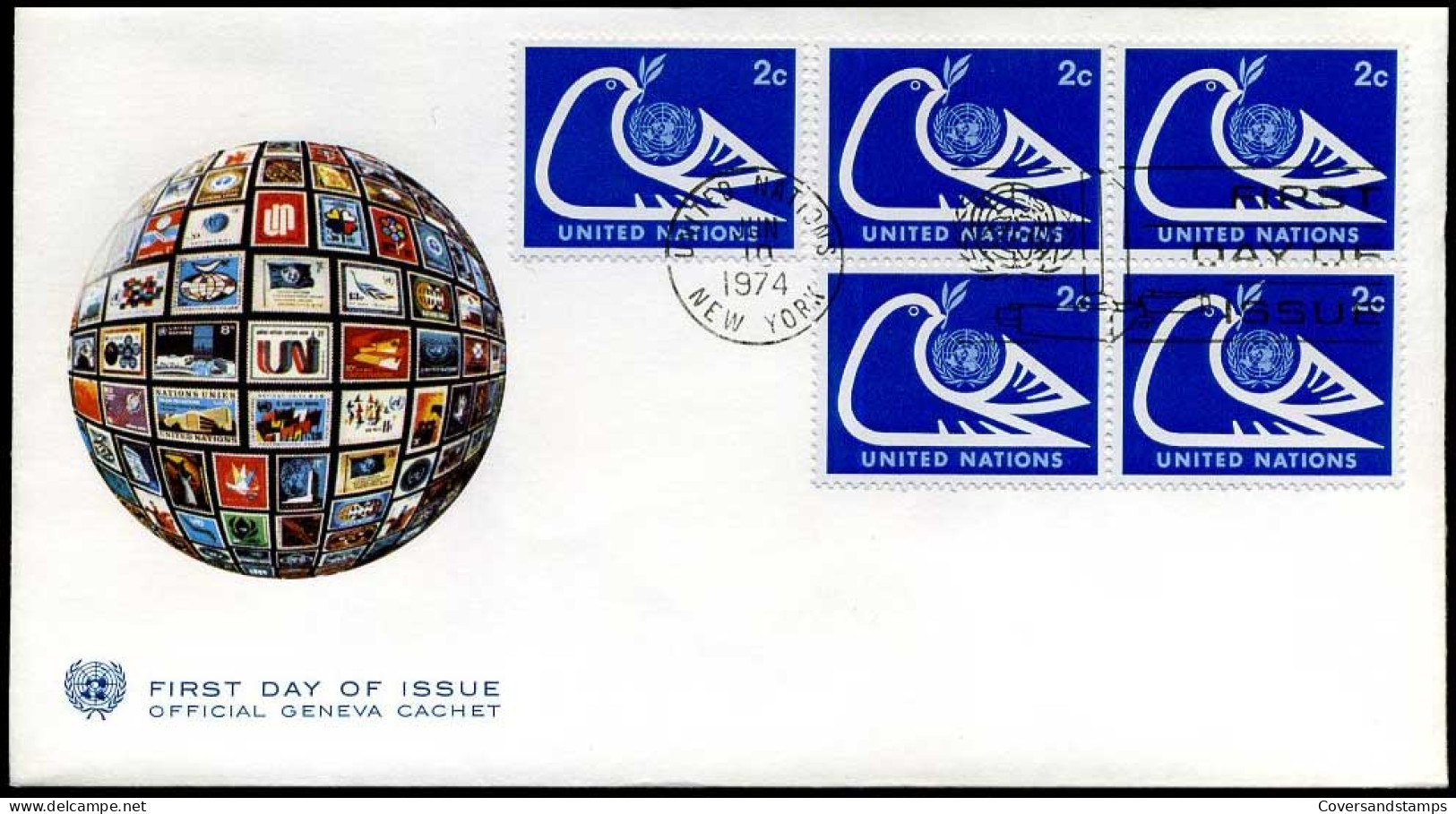 United Nations - FDC - Official Geneva Cachet - FDC