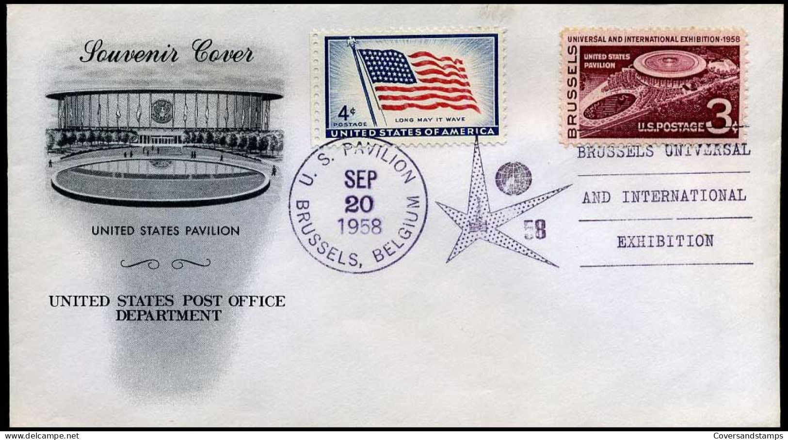 USA - FDC - EXPO 58 Brussels - 1951-1960