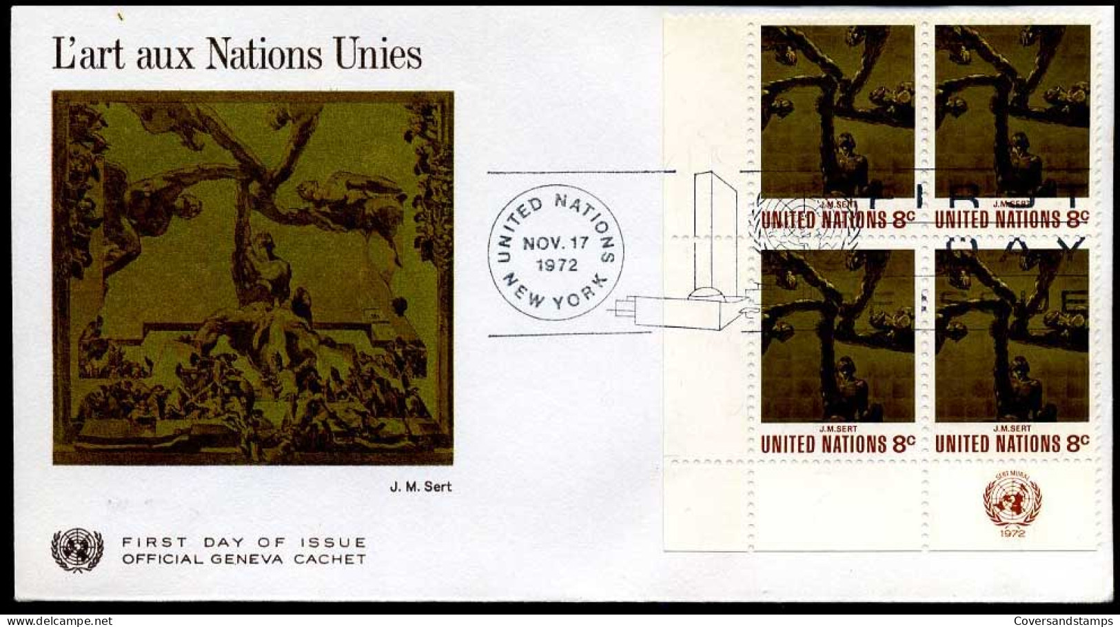 Nations Unies - FDC - L'Art Aux Nations Unies - FDC