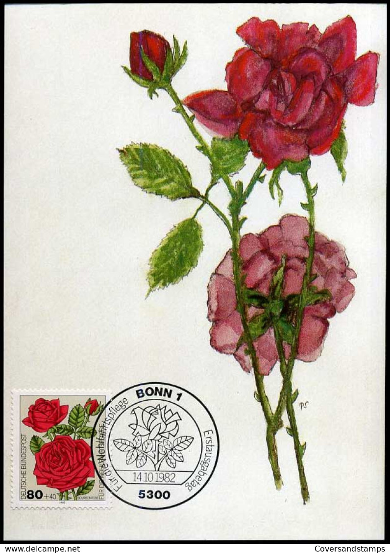 Bundespost - Maximum Card - Roses - Roses