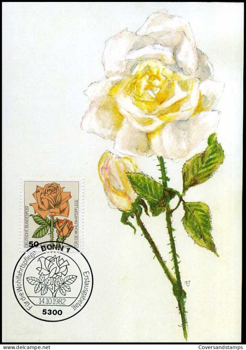 Bundespost - Maximum Card - Roses - Roses