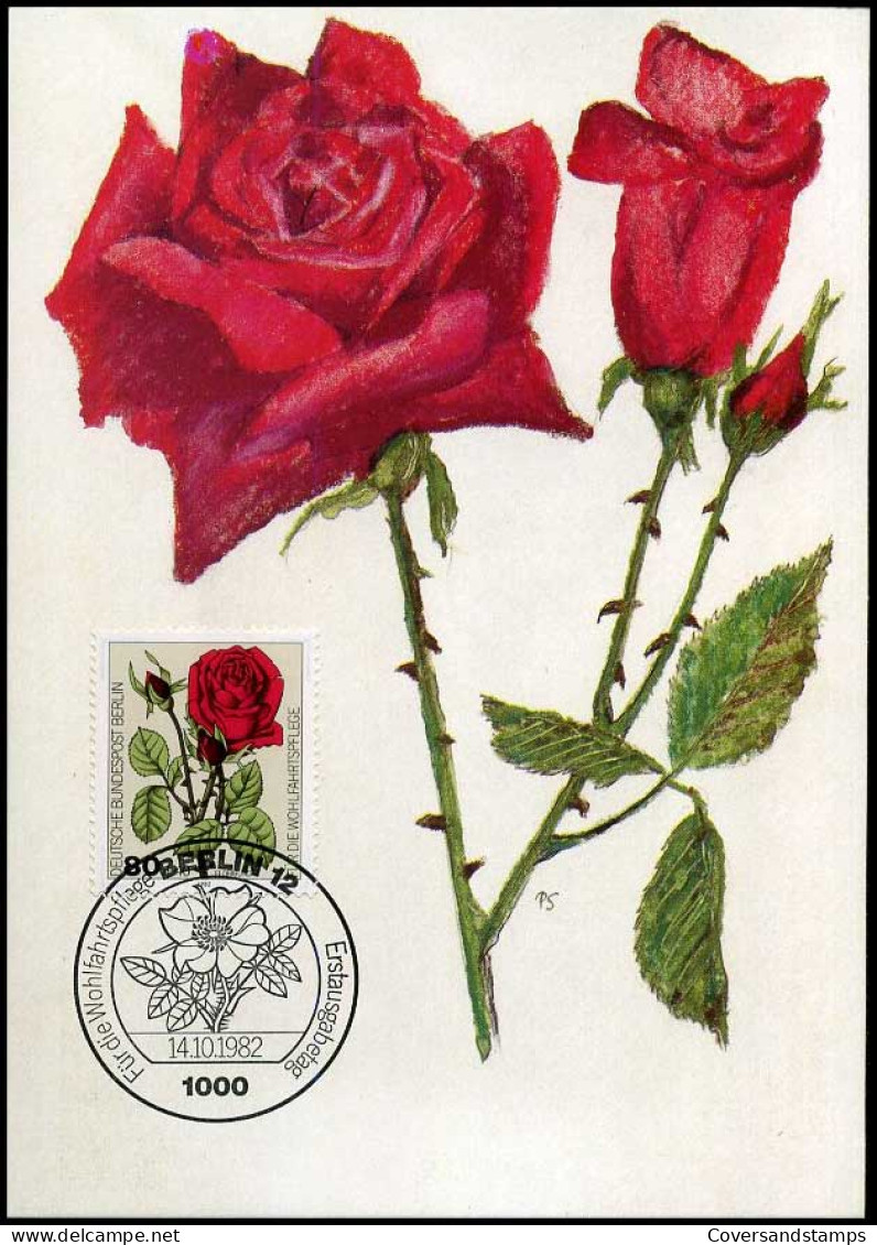 Bundespost - Maximum Card - Roses - Rozen