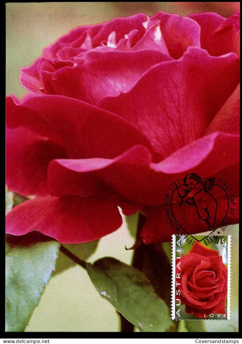 Australia  - Maximum Card - Roses  - Roses