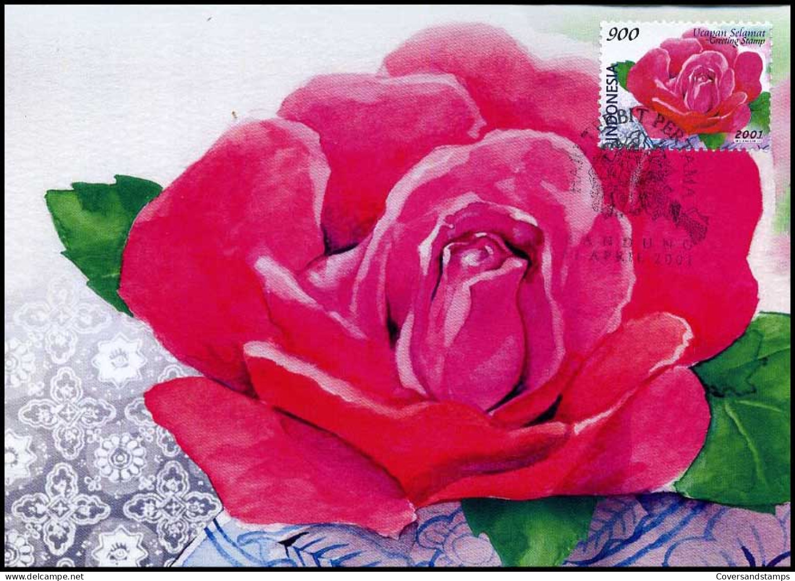 Indonesia - Maximum Cards - Roses - Rozen