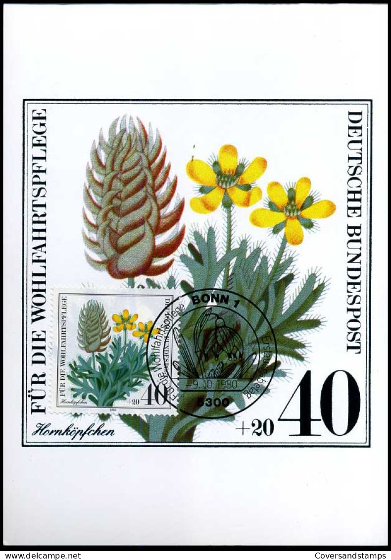 Bundespost - Maximum Card - Flowers - Andere & Zonder Classificatie
