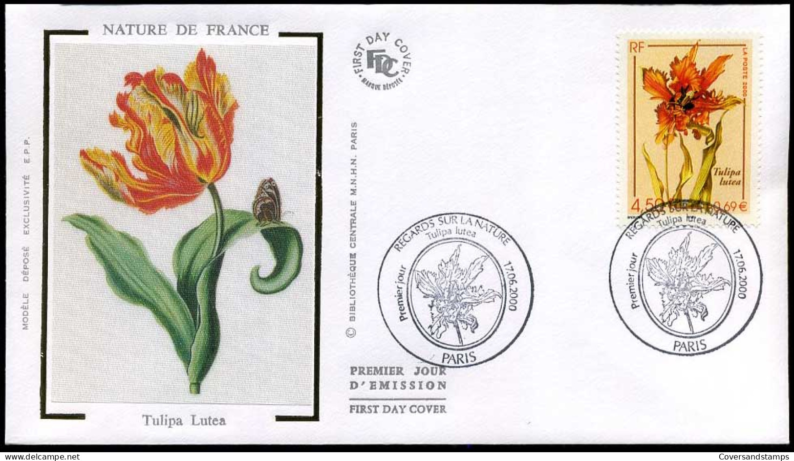 France - FDC - Tulip - Andere & Zonder Classificatie