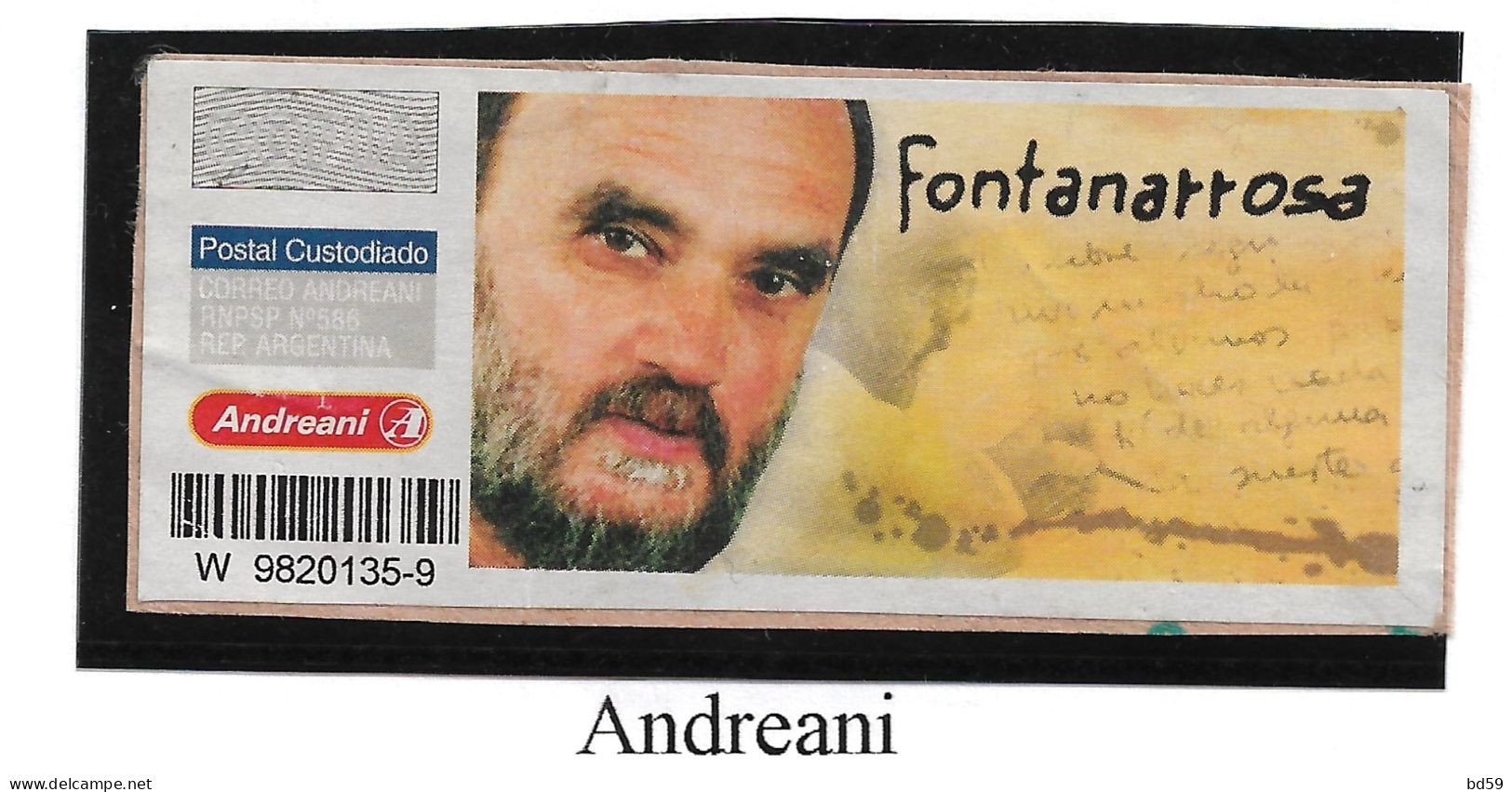 ARGENTINE ARGENTINA Poste Privée ANDREANI - Frankeervignetten (Frama)
