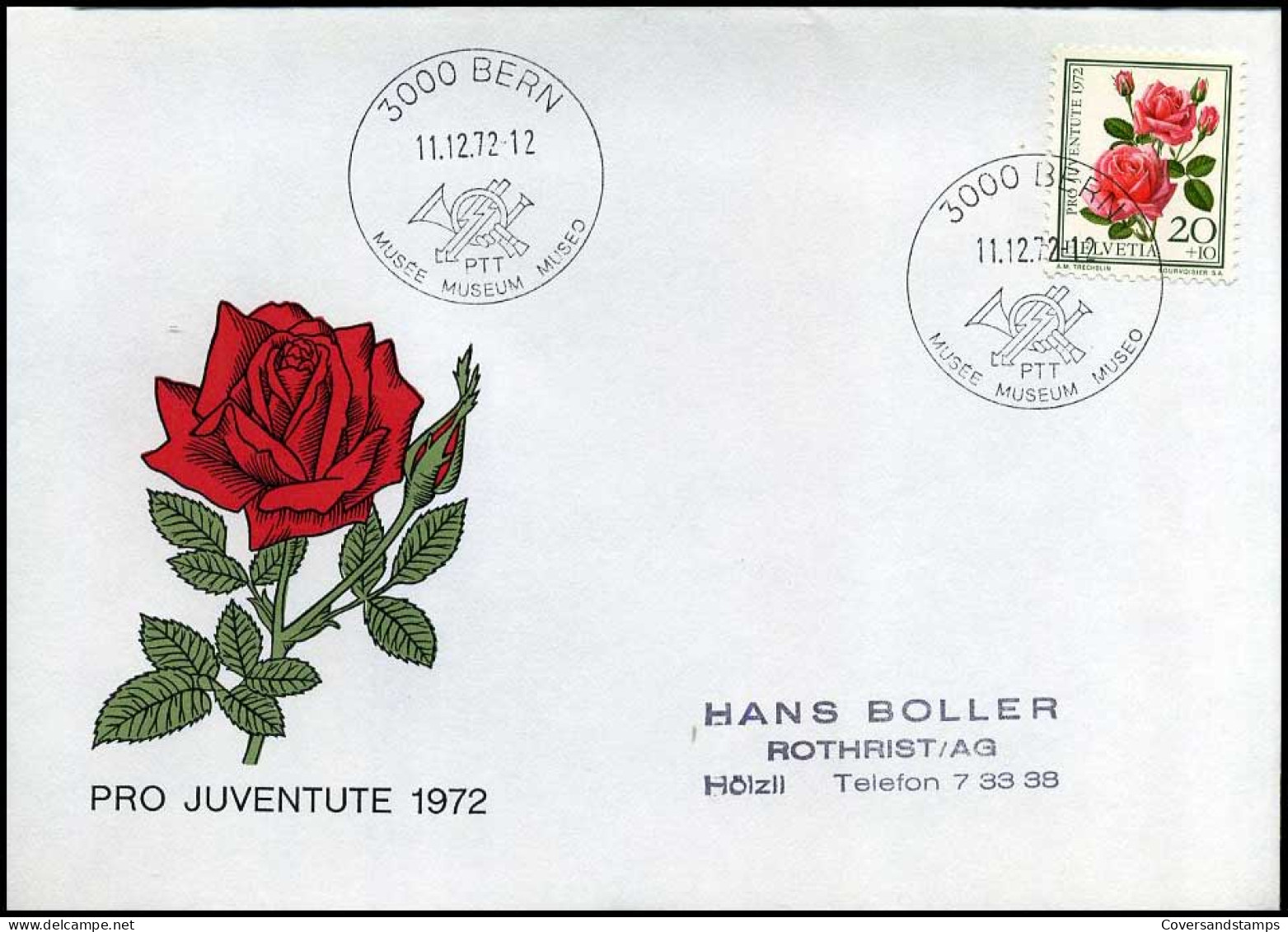 Switzerland - FDC - Roses - Rozen