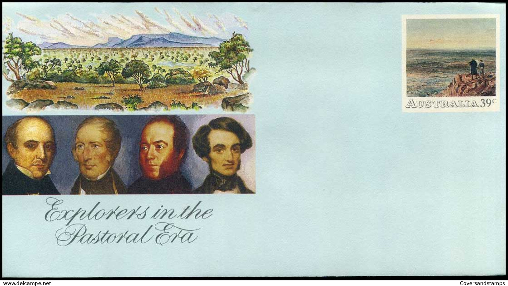 Australia - Enveloppe - Explorers In The Pastoral Era - Postal Stationery