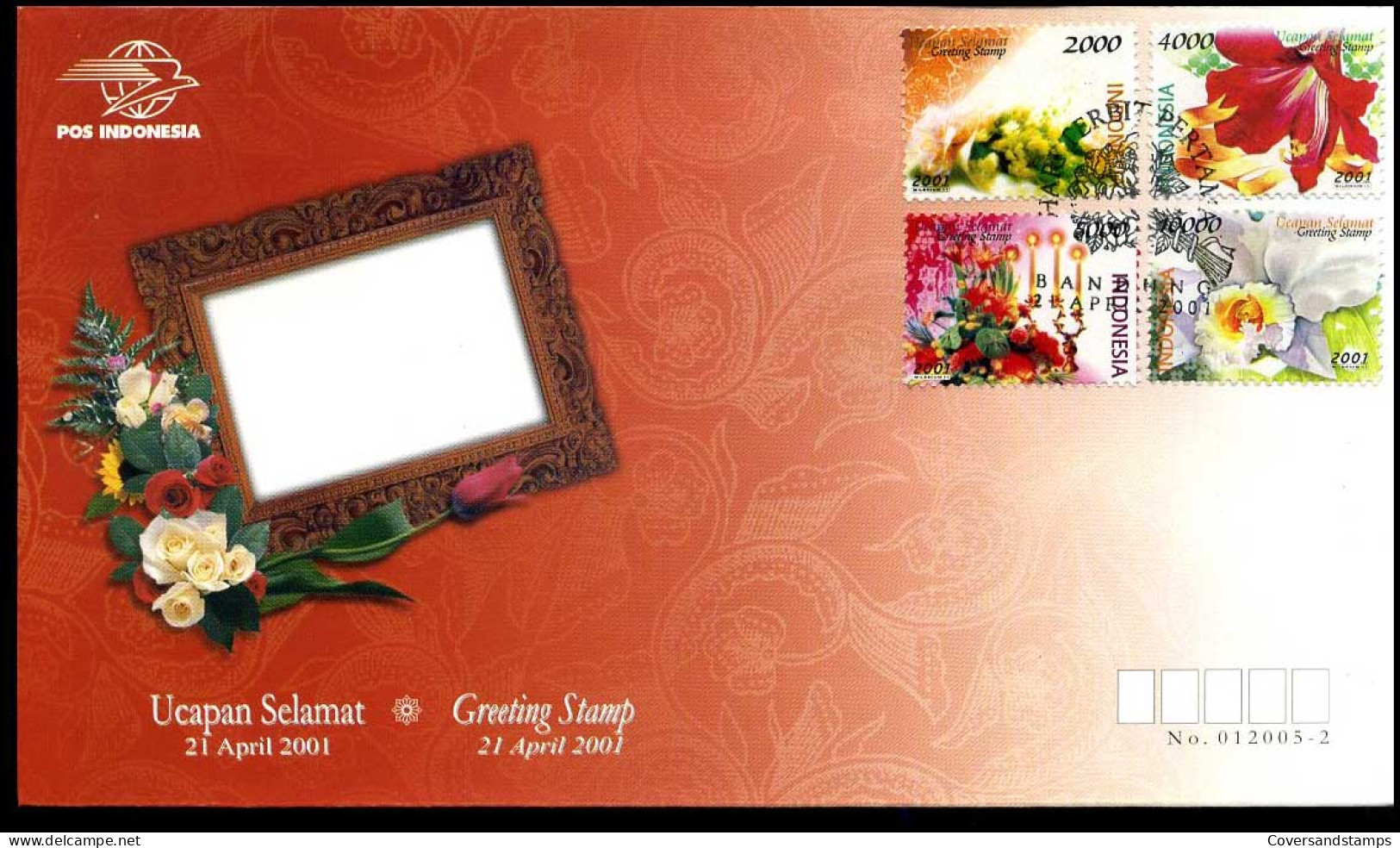 Indonesia - FDC - Greeting Stamp - Andere & Zonder Classificatie