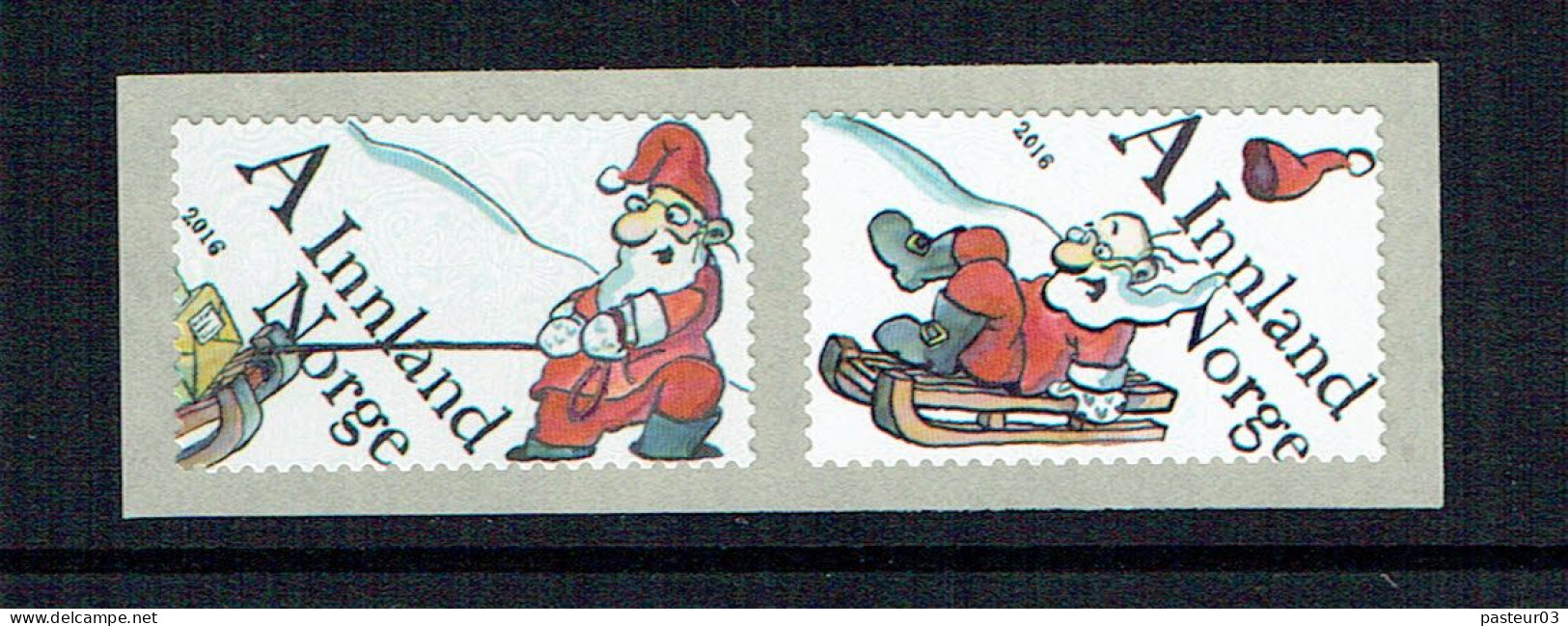 Norvège Timbres Père Noël 2016 Dans Présentation Luxueuse - Unused Stamps