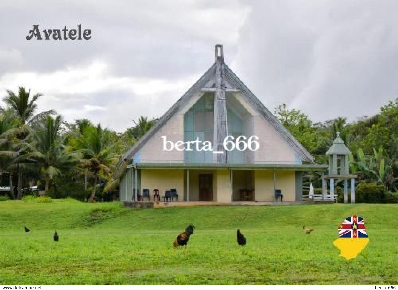 Niue Island Avatele Church New Postcard - Sonstige & Ohne Zuordnung