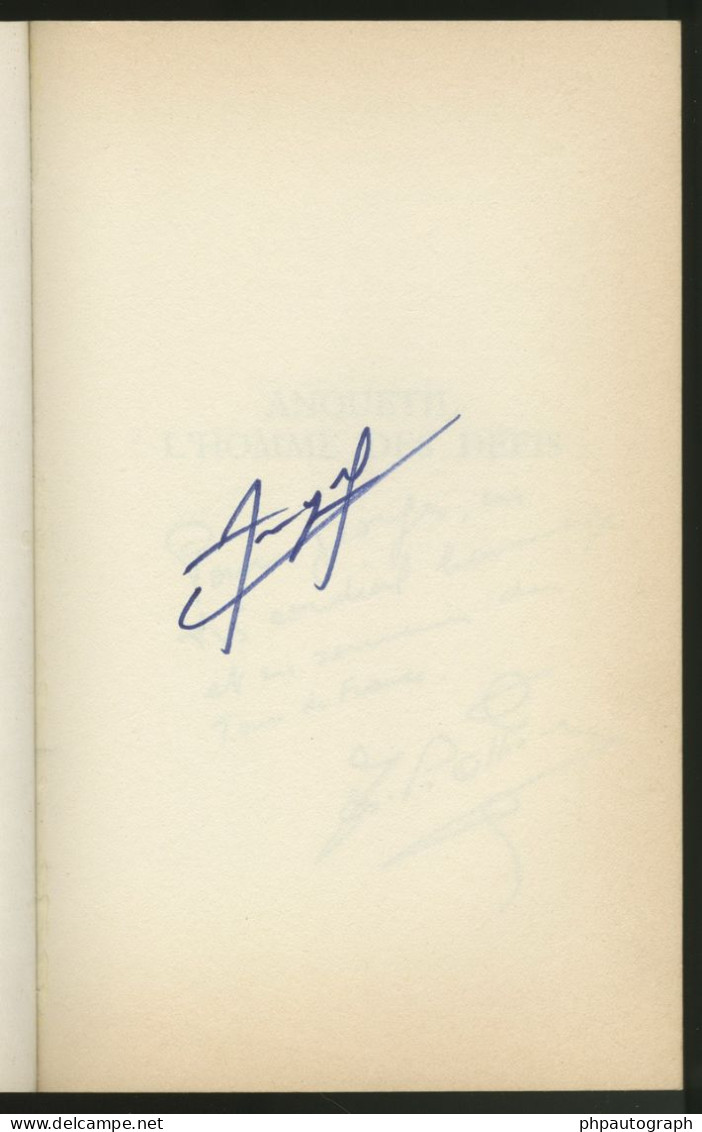 Jacques Anquetil (1934-1987) - French Cyclist - Rare Signed French Book - COA - Sportivo