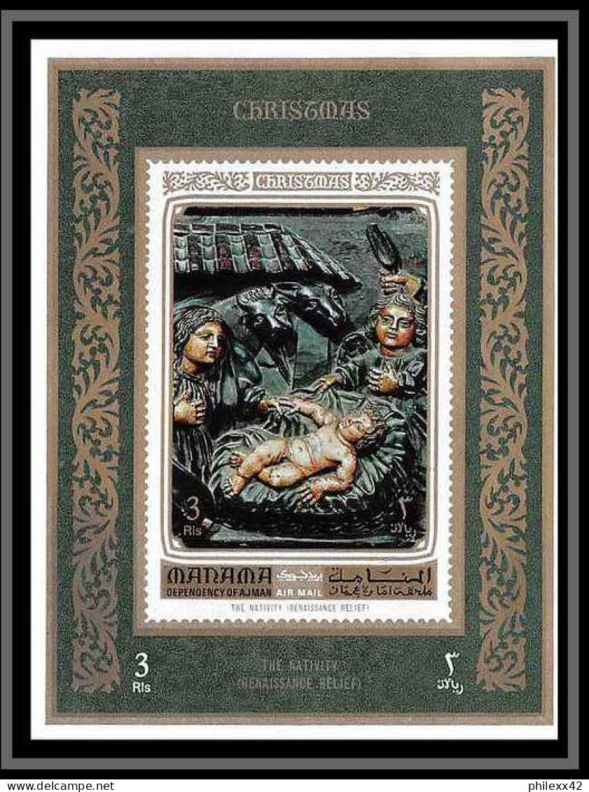 Manama - 3147/ N° 900/907 Christmas Renaissance Peinture Tableaux Paintings Deluxe Miniature Sheets ** MNH - Religión