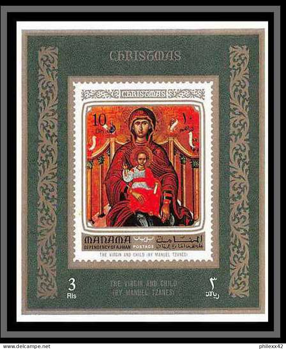 Manama - 3147/ N° 900/907 Christmas Renaissance Peinture Tableaux Paintings Deluxe Miniature Sheets ** MNH - Religione